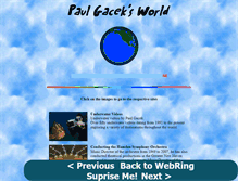 Tablet Screenshot of paulgacek.com